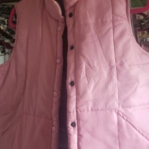 Sold. Pink and gray two sided vest. S-M.  Sold
